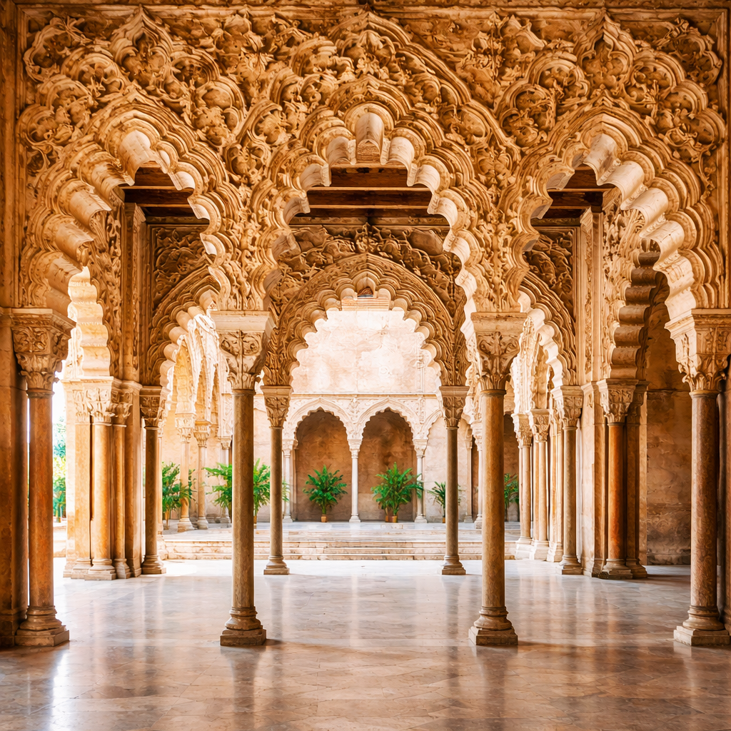 Palacio de la Aljafería en Zaragoza arquitectura islámica